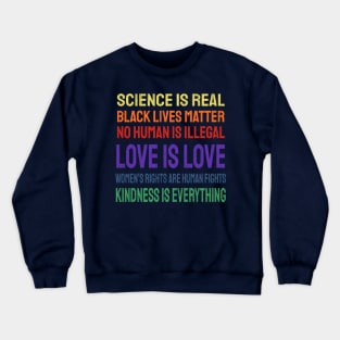 science is real black lives matter - vintage Crewneck Sweatshirt